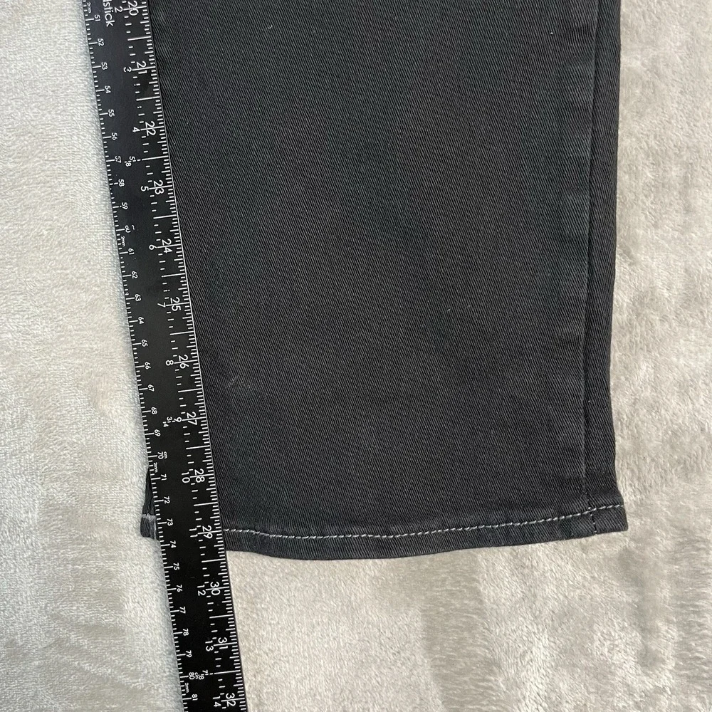 True Religion Ricky Relaxed Straight Jeans Men's 36x30 Black Denim Flap Pocket
